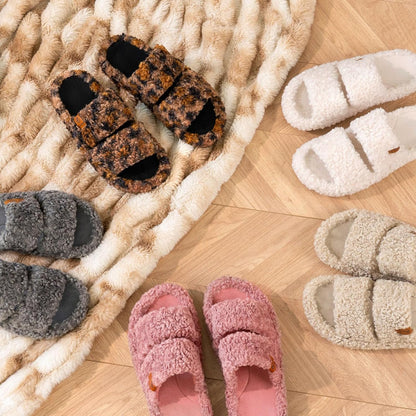 Cozy Open-Toe Memory Slippers